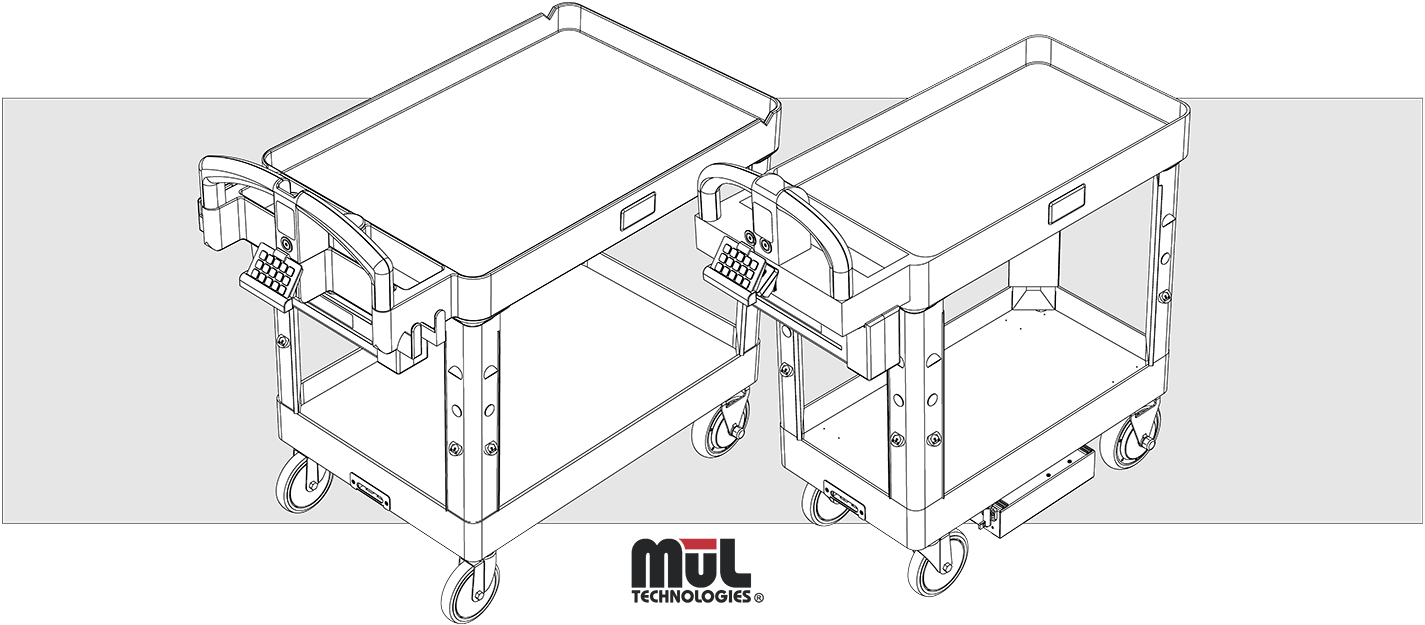 small and large cart with logo and background shape-1